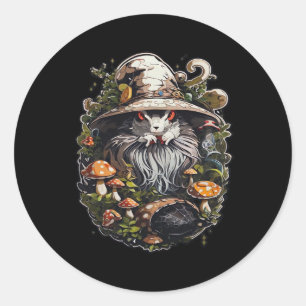 Enchanting Witch Whimsigoth & Mystical Art For Lap Classic Round Sticker