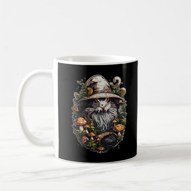 Enchanting Witch Whimsigoth & Mystical Art For Lap Coffee Mug (Left)