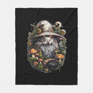 Enchanting Witch Whimsigoth & Mystical Art For Lap Fleece Blanket
