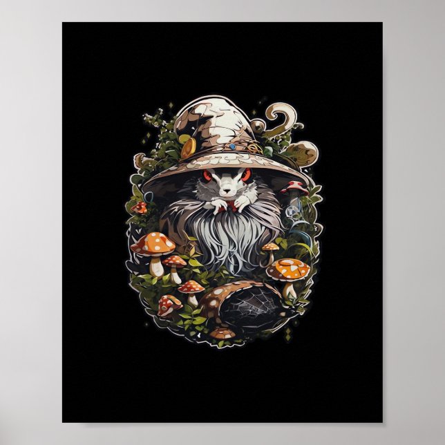 Enchanting Witch Whimsigoth & Mystical Art For Lap Poster (Front)
