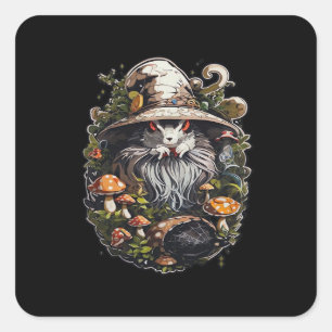 Enchanting Witch Whimsigoth & Mystical Art For Lap Square Sticker