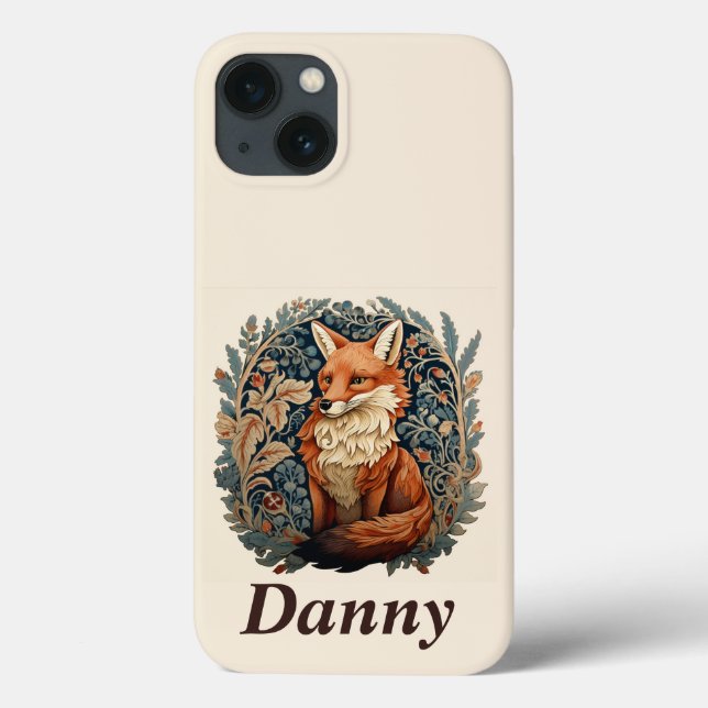 Enchanting Woodland Fox with Custom Name Case-Mate iPhone Case (Back)