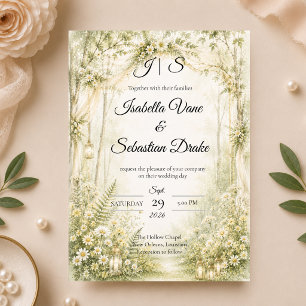 Enchanting Woodland Wedding Invitation