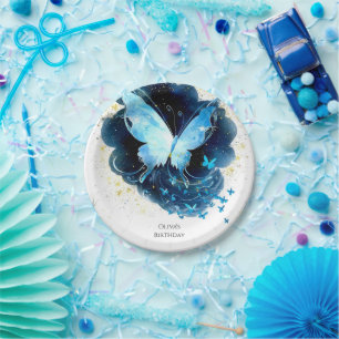 Enchantment Fun Butterfly Birthday Paper Plate
