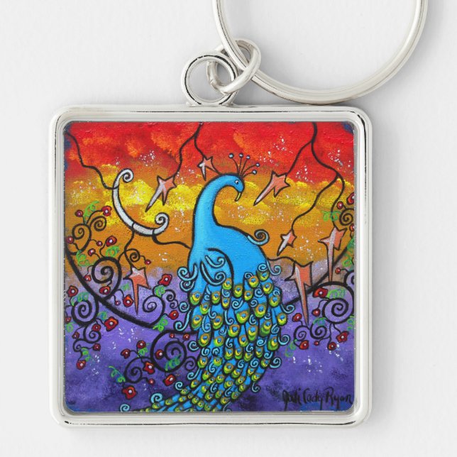 Enchantment Peacock Key Chain (Front)