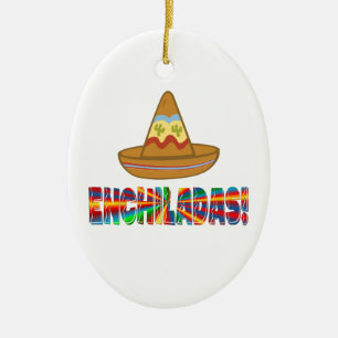 Enchilada Love Ceramic Tree Decoration
