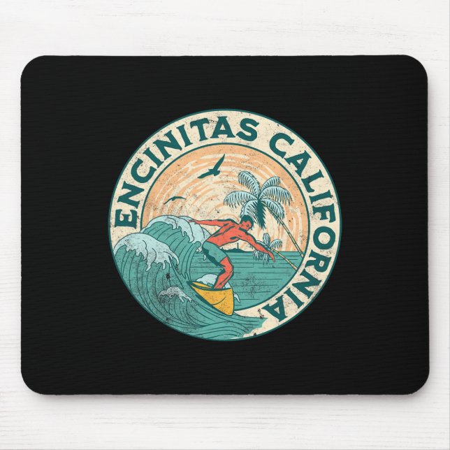 Encinitas California  Mouse Mat (Front)
