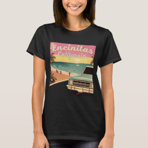 Encinitas Retro Beach Vacation Souvenir Encinitas T-Shirt