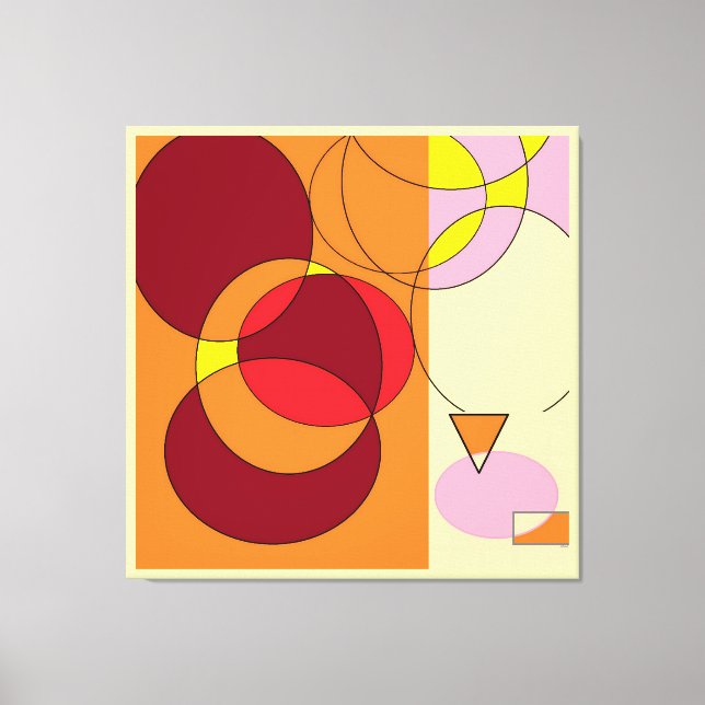 Encircled Zero Canvas Print (Front)