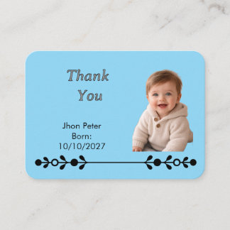 Enclosed card For New Born Baby