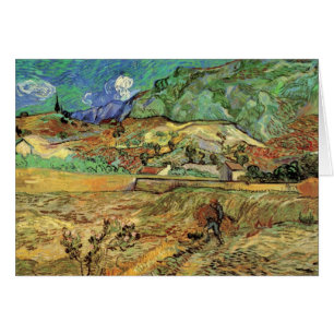 Enclosed Wheat Field w Peasant by Vincent van Gogh