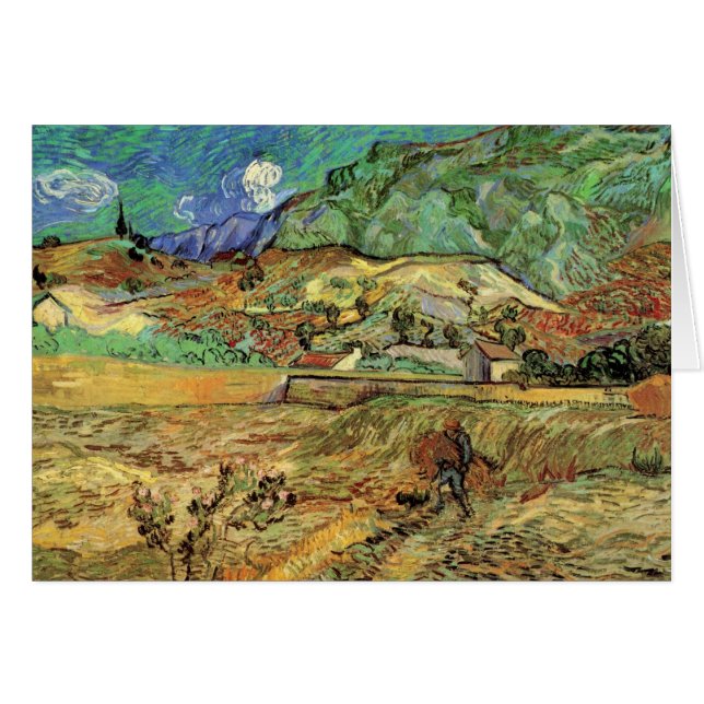 Enclosed Wheat Field w Peasant by Vincent van Gogh (Front Horizontal)