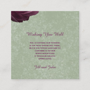 Encloser Card Wedding Sage Green