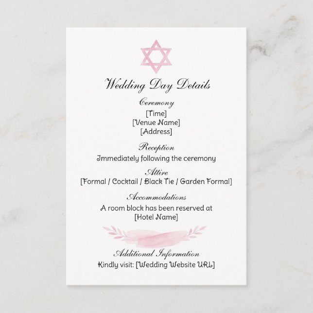 Enclosure Card (Front)