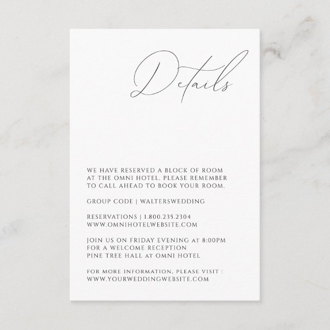 Enclosure Card (Front)