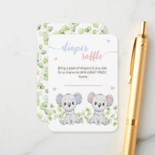 Enclosure Card Diaper Raffle