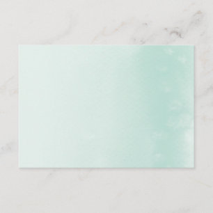 ENCLOSURE CARD :: ombre watercolor pastel mint