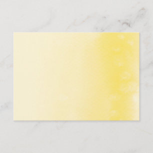 ENCLOSURE CARD :: ombre watercolor yellow