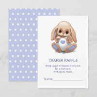 Enclosure Card with a cute plush bunny to enter th