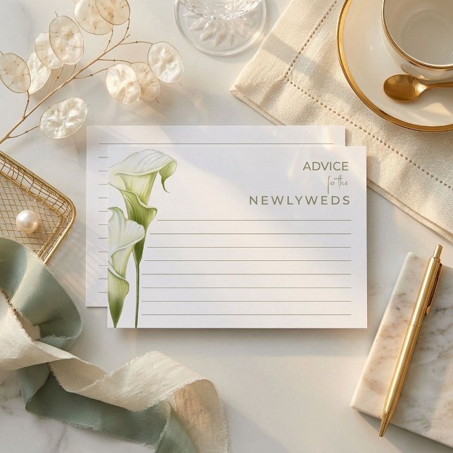 Enclosure Cards Advice for a bride shower. (Creator Uploaded)