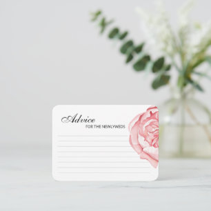 Enclosure Cards Advice for a bride shower.