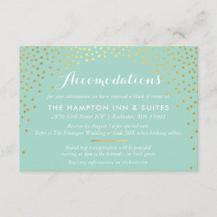 ENCLOSURE chic rustic mini gold confetti mint