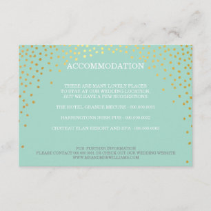 ENCLOSURE chic rustic mini gold confetti mint