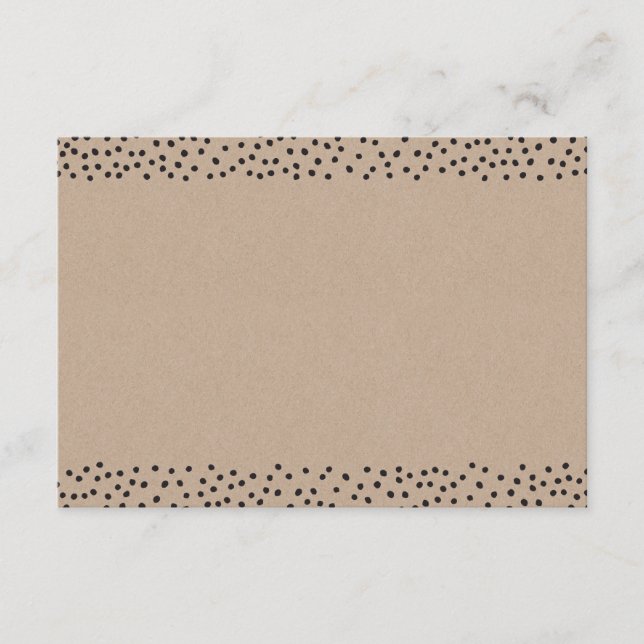 ENCLOSURE rustic gold mini confetti kraft black Card (Front)