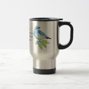 Encoucouraging Scripture Matthew 6:26, Birds Travel Mug