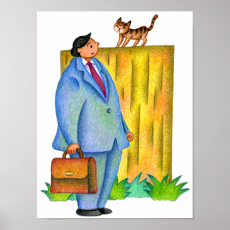 Encounter with a kitten on the way home. poster