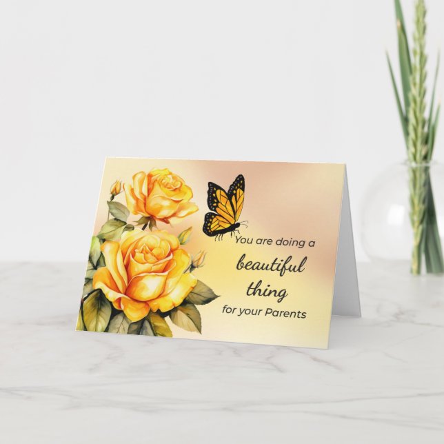 Encourage Caregiver Support for Both Aging Parents Card (Front)
