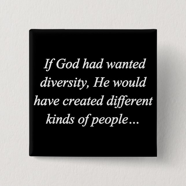Encourage Diversity Reverse (sq) 15 Cm Square Badge (Front)