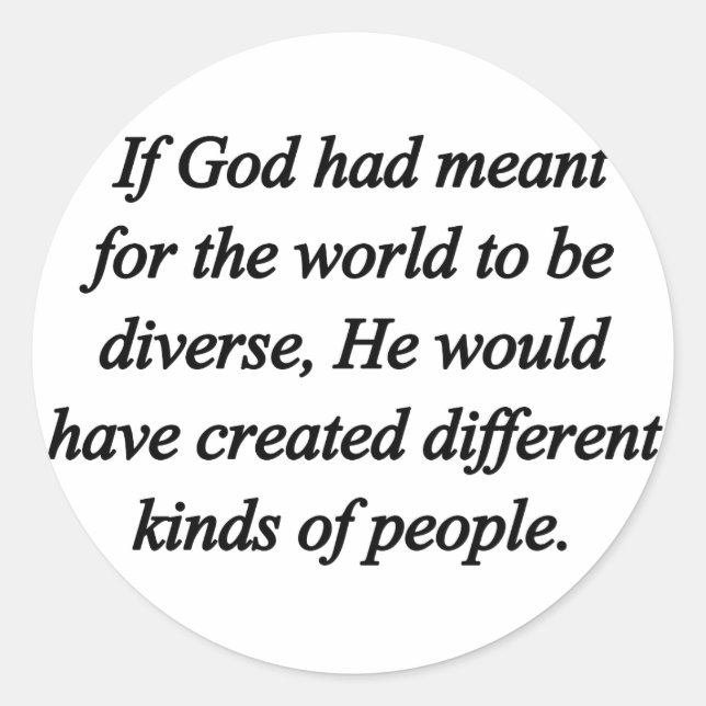 Encourage Diversity (sq) Classic Round Sticker (Front)