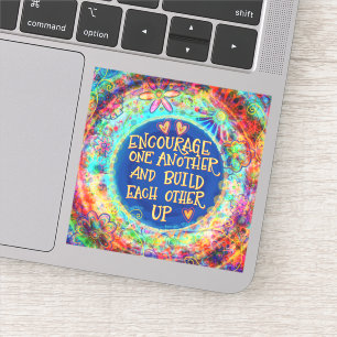 Encourage One Another Fun Blue Inspirivity