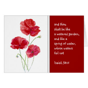 Encourage Promise Scripture Isaiah Poppy Garden