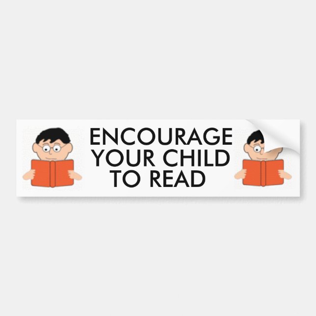Encourage Your Child to Read Bumpersticker Bumper Sticker (Front)