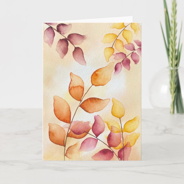 EncourageMe Fall Leaves  Card (Front)