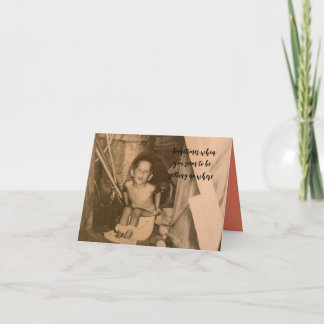 encouragement4" x 5.6" Folded greeting card Card