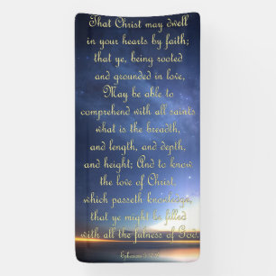 Encouragement Banner - Ephesians 3:17-19