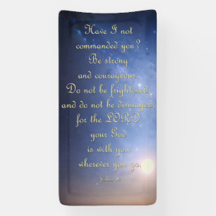 Encouragement Banner - Joshua 1:9