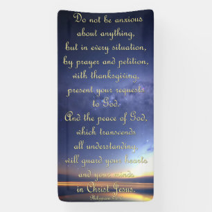 Encouragement Banner - Philippians 4:6–7