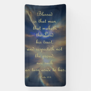 Encouragement Banner - Psalm 40:4