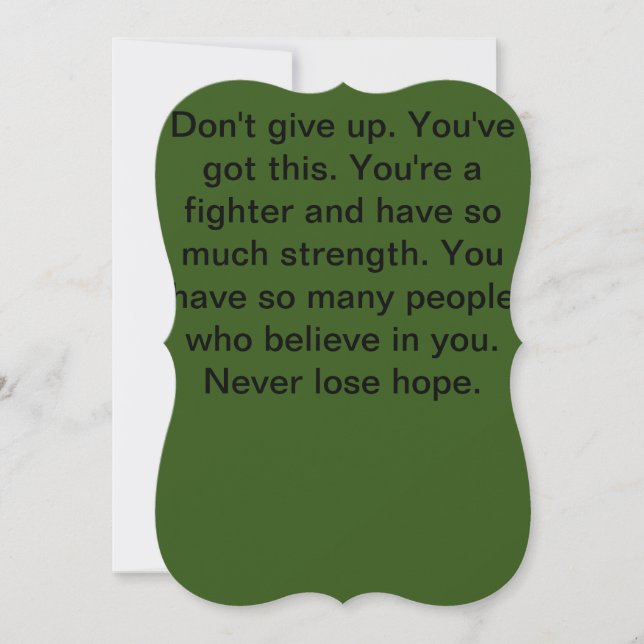 Encouragement Card (Front)