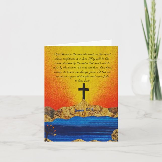 Encouragement Card, Blessings Note Card,  Card (Front)