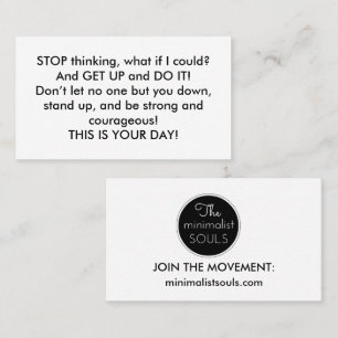 Encouragement CARD! Business Card