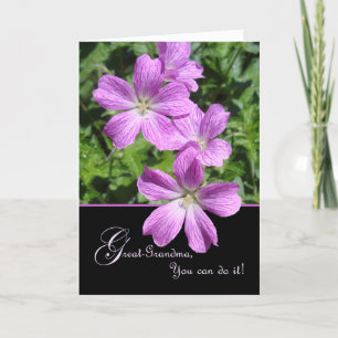 Encouragement Card for Great-Grandma, Flowers