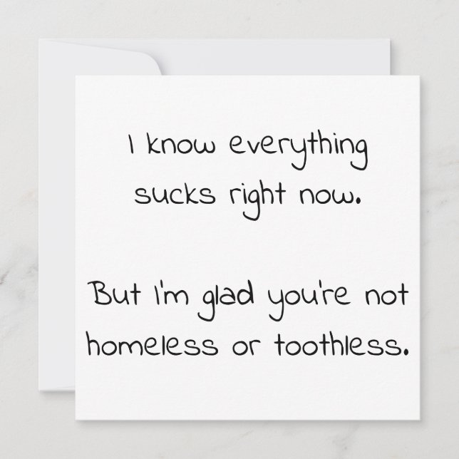 Encouragement Card for Real Housewives fans (Front)