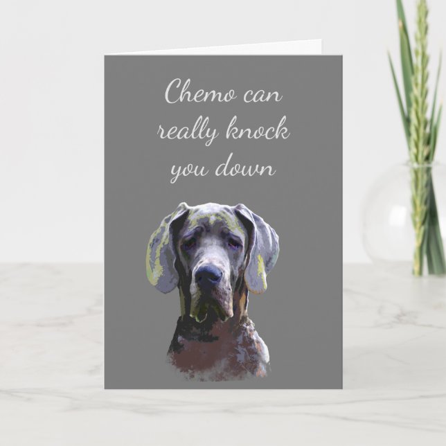 Encouragement Chemo can knock you down. Card (Front)