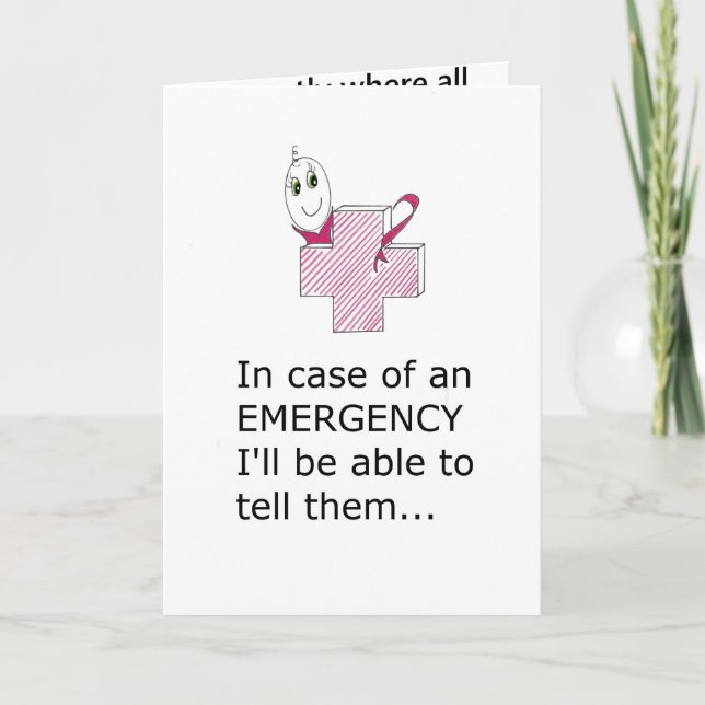 ENCOURAGEMENT EMERGENCY CARD (Front)