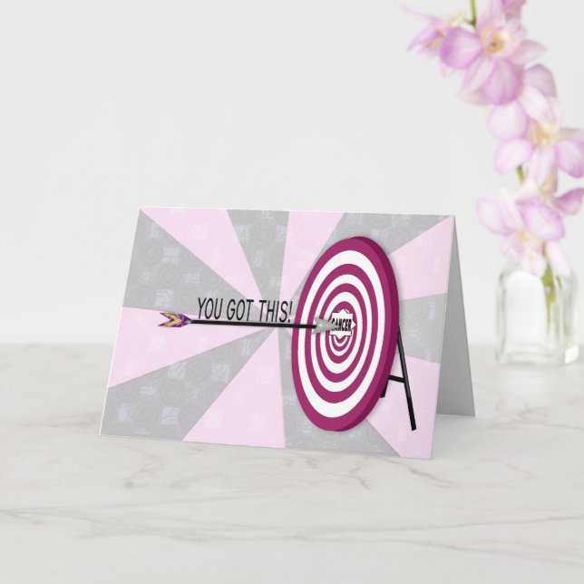Encouragement for Cancer Patient, Target Board, Card (Orchid)